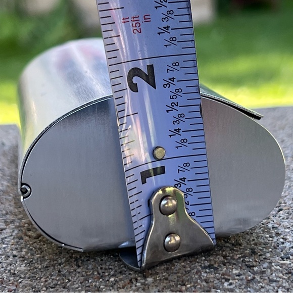 🕶️🔥Aluminum Silver Glasses/Sunglasses Metal Hard Clamshell Case Giorgio Armani - Picture 8 of 17